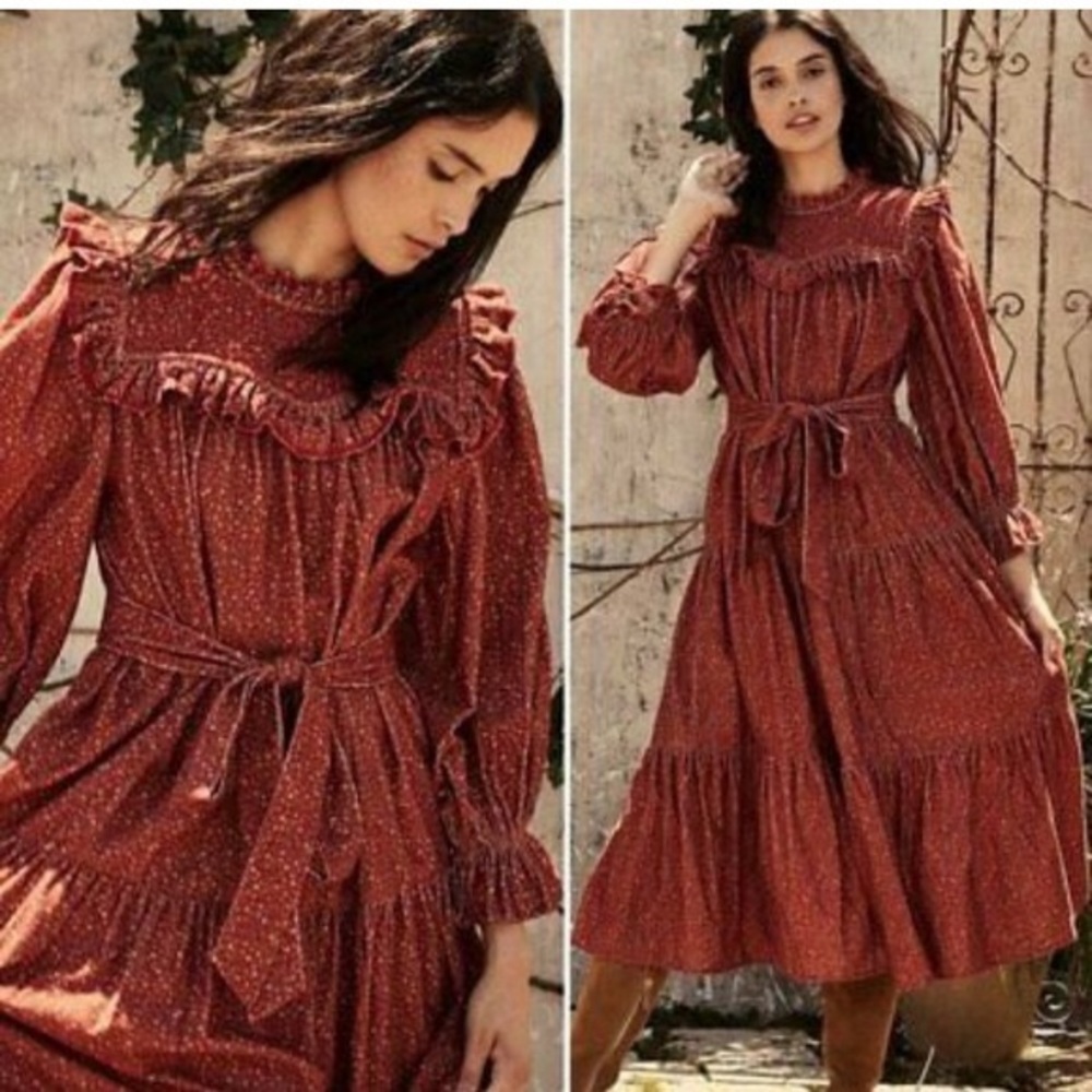 Doen Wildflower Corduroy Dress, Like New Condition, Size XS